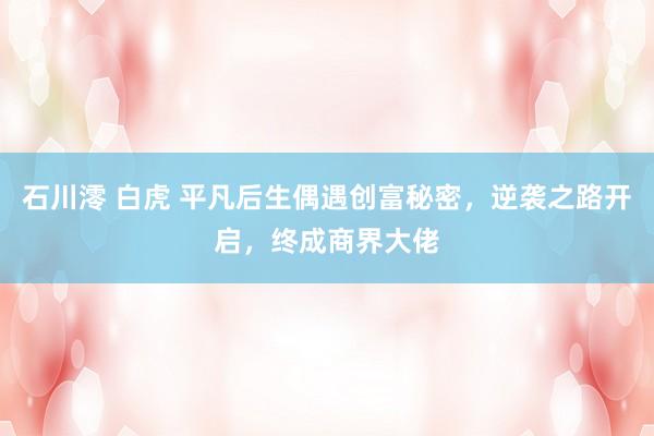 石川澪 白虎 平凡后生偶遇创富秘密，逆袭之路开启，终成商界大佬
